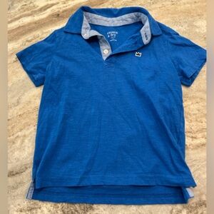 Crown & Ivy kids boys polo blue size 4 short sleeve shirt